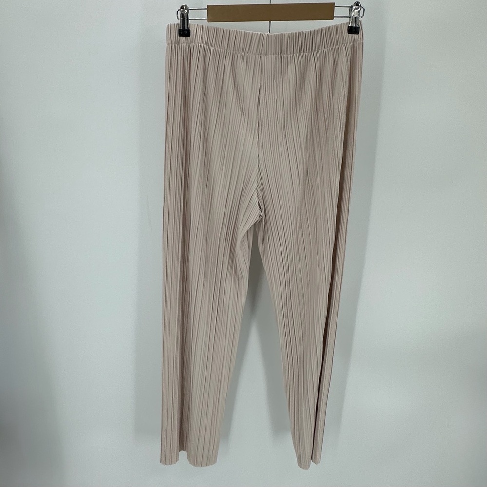 Sanctuary Pants Women’s M Beige Pleated Pull On Elastic Waist Polyester Neutral - Picture 3 of 10
